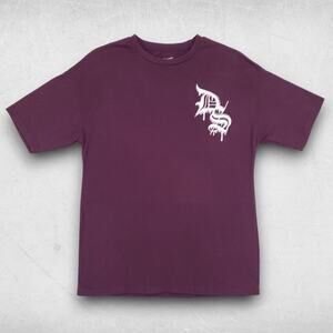 Dogg Supply T-shirt Unisex XS Maroon Embroidered Printed Streetwear Grunge Y2K